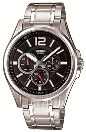 Casio Collection Czarny/Stal Ø41.6 mm MTP-1355D-1AVEF