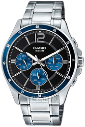 Casio Classic Czarny/Stal Ø43.5 mm MTP-1374D-2AVDF