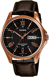 Casio Collection Czarny/Skóra Ø41 mm MTP-1384L-1AVEF