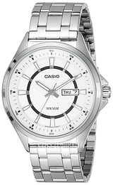 Casio Enticer Biały/Stal Ø53 mm MTP-E108D-7AVDF