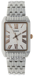 Casio Quartz Kremowy/Stal MTP-TW101D-7AV