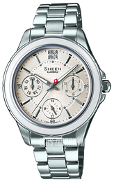 Casio Sheen Biały/Stal Ø35 mm SHE-3508D-7AUER