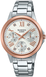 Casio Sheen Srebrny/Stal Ø35 mm SHE-3516SG-7AUEF