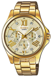 Casio Sheen Szampański/Stal w odcieniu złota Ø39.3 mm SHE-3806GD-9AUER