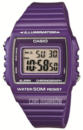 Casio Collection Ekran LCD/Żywica z tworzywa sztucznego 43.8x40.7 mm W-215H-6AVEF