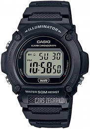 Casio Collection Ekran LCD/Żywica z tworzywa sztucznego Ø47 mm W-219H-1AVEF