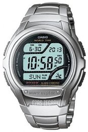 Casio Radio Controlled Ekran LCD/Stal Ø44 mm WV-58DU-1AVES