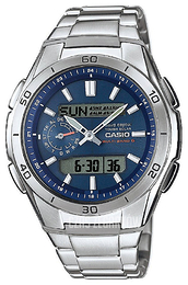 Casio Radio Controlled Niebieski/Stal Ø48 mm WVA-M650D-2AER