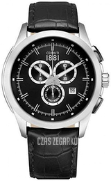 Cerruti 1881 Czarny/Skóra Ø45 mm CRA092A222G