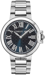 Cerruti 1881 Niebieski/Stal Ø43 mm CRA171SN03MS