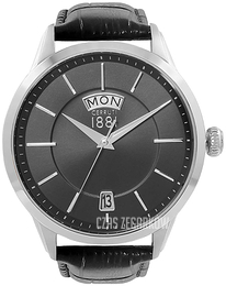 Cerruti 1881 Czarny/Skóra Ø42 mm CRA23901