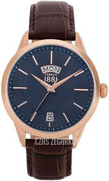 Cerruti 1881 Niebieski/Skóra Ø42 mm CRA23904