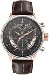 Cerruti 1881 Szary/Skóra Ø45 mm CRA26801