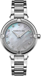 Cerruti 1881 Srebrny/Stal Ø35 mm CRM29205