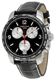 Certina DS Podium Czarny/Skóra Ø40 mm C001.417.16.057.01