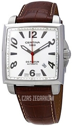 Certina DS Podium Srebrny/Skóra 37.6x37.6 mm C001.507.16.037.00