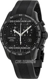 Certina DS Cascadeur 09 Chrono Czarny/Guma Ø42 mm C003.617.17.050.00