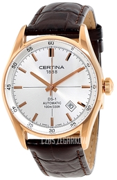 Certina DS 1 Automatic Srebrny/Skóra Ø39 mm C006.407.36.031.00