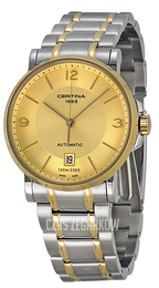 Certina DS Caimano Szampański/Stal w odcieniu złota Ø38 mm C017.407.22.027.00