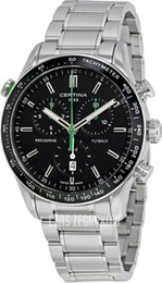 Certina DS 2 Czarny/Stal Ø43 mm C024.618.11.051.02