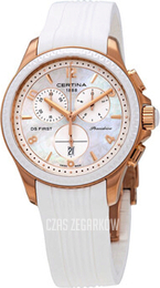 Certina DS First Biały/Guma Ø38 mm C030.217.37.037.00