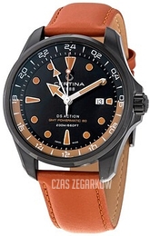 Certina Ds Action Czarny/Skóra Ø43.1 mm C032.429.36.051.00
