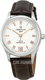 Certina Ds 8 Biały/Skóra Ø31.5 mm C033.207.16.013.00