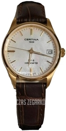 Certina Ds 8 Biały/Skóra Ø30 mm C033.251.36.111.00