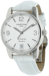 Certina DS Podium Srebrny/Skóra Ø33 mm C034.210.16.037.00