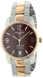 Certina Ds Podium Purpurowy/Stal w kolorze różowego złota Ø33 mm C034.210.22.427.00