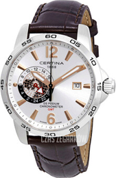 Certina Ds Podium Srebrny/Skóra Ø41 mm C034.455.16.037.01