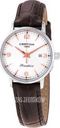 Certina Ds Caimano Srebrny/Skóra Ø28 mm C035.210.16.037.01
