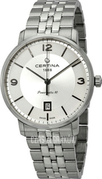 Certina Ds Caimano Srebrny/Stal Ø39 mm C035.407.11.037.00
