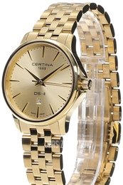 Certina Ds 8 Beżowy/Stal w odcieniu złota Ø31 mm C045.010.33.361.00