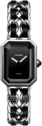 Chanel Premiere Czarny/Stal 15x19.5 mm H0451