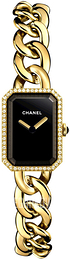 Chanel Premiere Czarny/18 karatowe żółte złoto 16x22 mm H3258