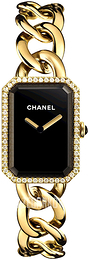 Chanel Premiere Czarny/18 karatowe żółte złoto 20x28 mm H3259