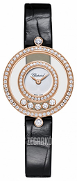 Chopard Happy Diamonds Icons Biały/Skóra Ø25 mm 203957-5201