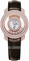 Chopard Ladies Happy Diamonds Biały/Skóra Ø30 mm 209245-5001