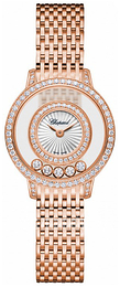 Chopard Happy Diamonds Srebrny/18 karatowe różowe złoto Ø25 mm 209411-5001