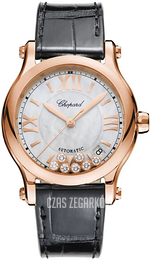 Chopard Happy Sport Srebrny/Skóra Ø36 mm 274808-5008