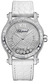 Chopard Happy Sport Srebrny/Skóra Ø36 mm 274891-1005