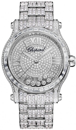 Chopard Happy Sport Srebrny/18 karatowe białe złoto Ø36 mm 274891-1006