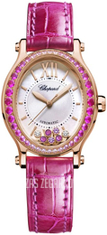 Chopard Happy Sport Srebrny/Skóra Ø29 mm 275362-5003