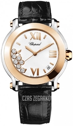 Chopard Happy Sport Biały/Skóra Ø36 mm 278492-9001
