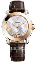 Chopard Happy Sport Biały/Skóra Ø36 mm 278492-9004