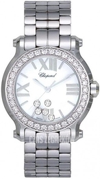 Chopard Happy Sport Biały/Stal Ø30 mm 278509-3008