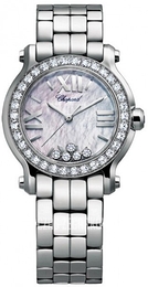 Chopard Happy Sport Biały/Stal Ø30 mm 278509-3010