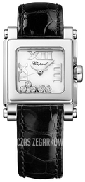 Chopard Happy Sport Biały/Skóra 30x24 mm 278516-3001