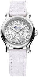 Chopard Happy Sport Srebrny/Skóra Ø30 mm 278573-3022